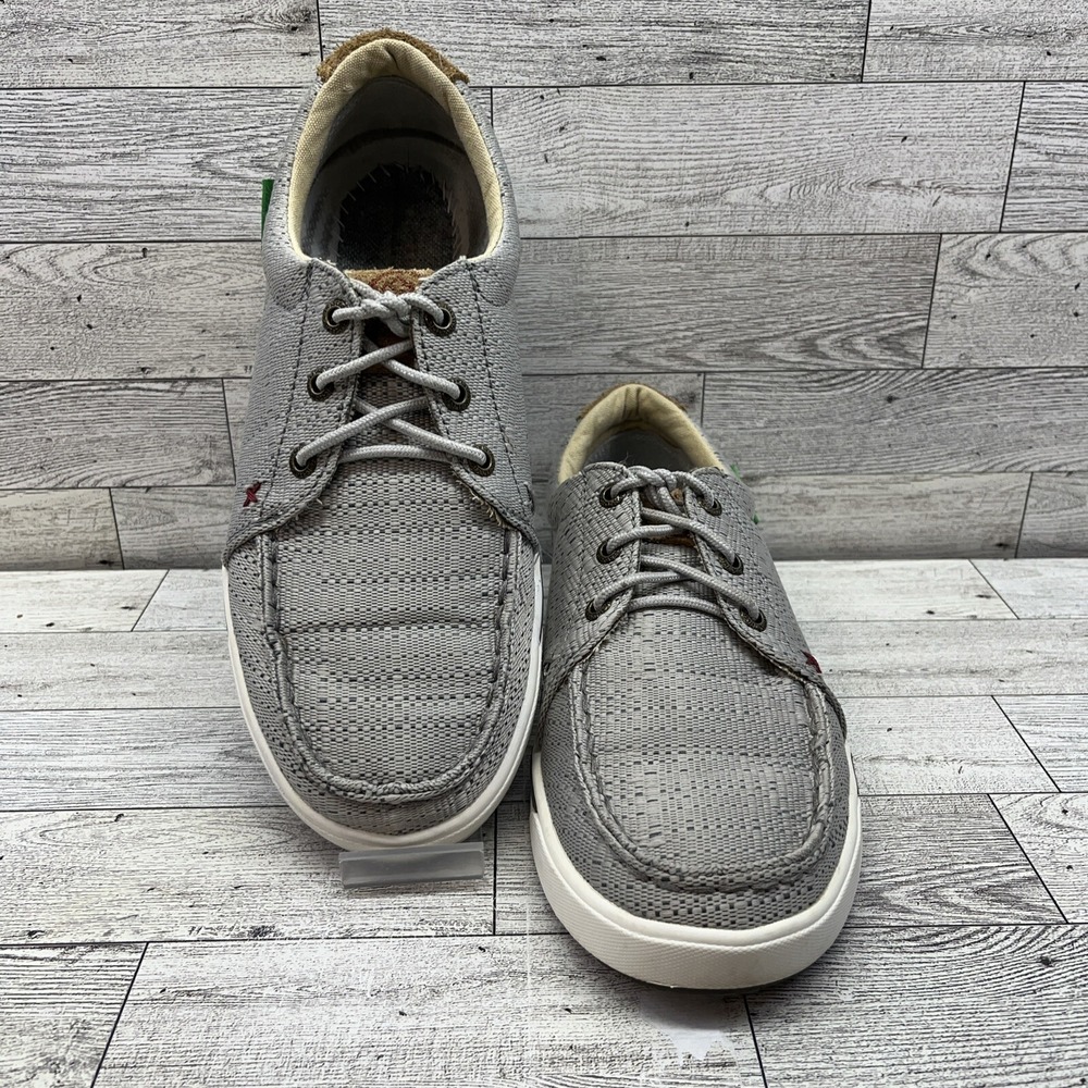 Twisted X Hooey Loper WHYC009 Gray Casual Lace Up Shoes Sneakers Women Size 6.5M